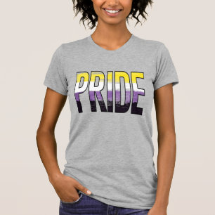 Niet-binaire trots woord t-shirt