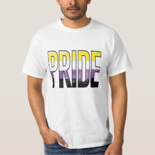 Niet-binaire trots woord t-shirt