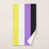 Niet-binaire trotsvlag bad handdoek (Handdoek)