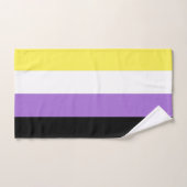 Niet-binaire trotsvlag bad handdoek (Handdoek)