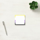 Niet-binaire trotsvlag post-it® notes (Kantoor)