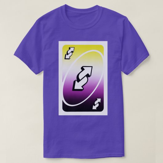 niet binaire uno omgekeerde kaart t-shirt (Design voorkant)