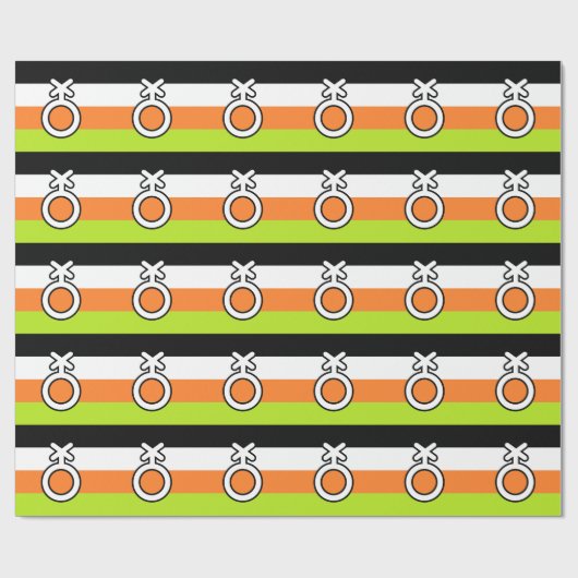 NIET-BINAIRE VLAG EN SYMBOOL CADEAUPAPIER (Vlak)
