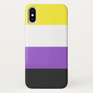 Niet-binaire vlag Hoesje-Mate Barely daar iPhone X Case-Mate iPhone Case