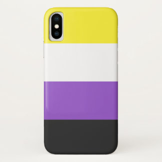 Niet-binaire vlag Hoesje-Mate Barely daar iPhone X Case-Mate iPhone Case