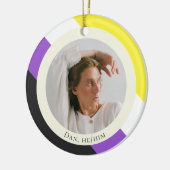 Niet-binaire vlag pride cadeau foto Ornament (Links)
