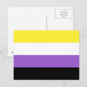 Niet-bindende geprikte vlag briefkaart (Voorkant / Achterkant)
