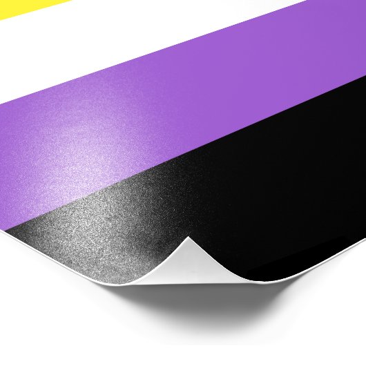 Niet-bindende geprikte vlag foto afdruk (Hoek)