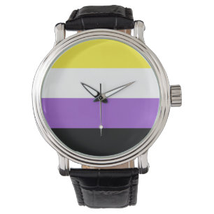 Niet-bindende geprikte vlag horloge