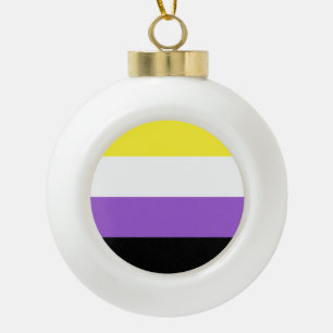 Niet-bindende geprikte vlag keramische bal ornament