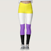 Niet-bindende geprikte vlag leggings (Voorkant)