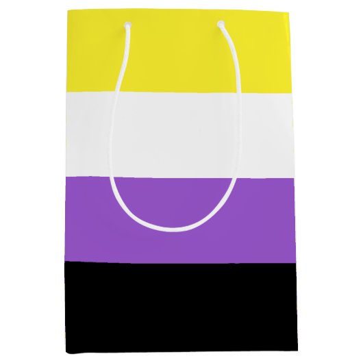 Niet-bindende geprikte vlag medium cadeauzakje (Voorkant)