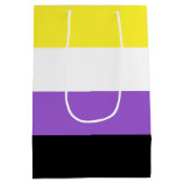 Niet-bindende geprikte vlag medium cadeauzakje (Achterkant)