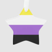 Niet-bindende geprikte vlag ornament (achterkant)