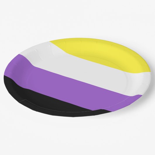 Niet-bindende geprikte vlag papieren bordje (Gekanteld)