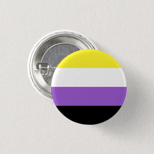 Niet-bindende geprikte vlag ronde button 3,2 cm (Voorkant /achterkant)