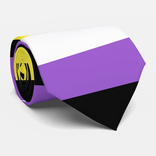 Niet-bindende geprikte vlag stropdas (Opgerold)