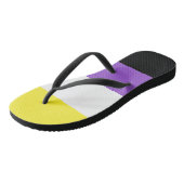 Niet-bindende geprikte vlag teenslippers (Schuin)