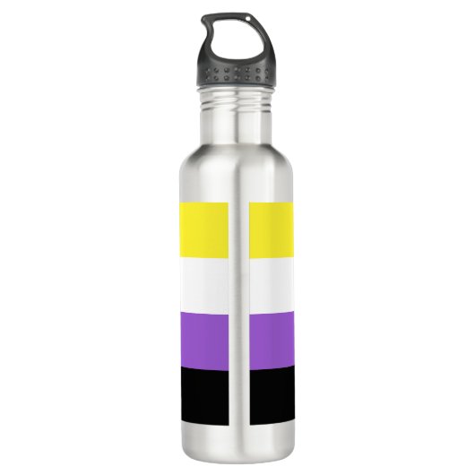 Niet-bindende geprikte vlag waterfles  (Achterkant)