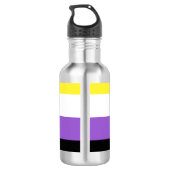 Niet-bindende geprikte vlag waterfles (Achterkant)