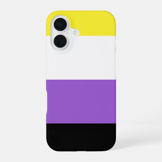 Niet-bindende Pride iPhone 16 Hoesje (Achterkant)