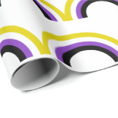 Niet-bindende regenboog niet-bindende geprikte vla cadeaupapier (Rol Hoek)