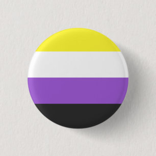 Niet-bindende vlag ronde button 3,2 cm