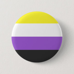 Niet-bindende vlag ronde button 5,7 cm