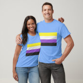 Niet-bindende vlag t-shirt (Unisex)