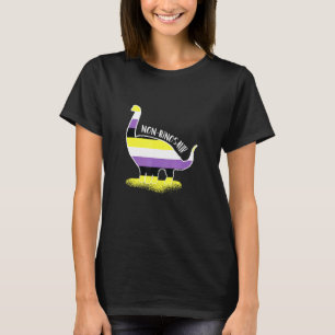 Niet Binosaurus Enby Genderqueer Niet Binair T-shirt