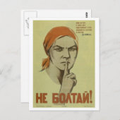 Niet blaffen! (1941)_Propaganda-Poster Briefkaart (Voorkant / Achterkant)