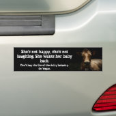 Niet blij bumpersticker (Op auto)