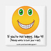 Niet blij - magneet (Voorkant)