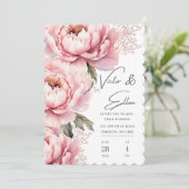 Niet Blozen Uitnodiging (Staand voorkant)