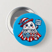Niet boe, stem! Harris Walz 2024 Halloween Mashup Ronde Button 7,6 Cm (Voorkant /achterkant)