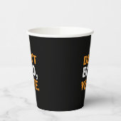 "Niet boeien, stemmen" zwarte oranje witte Hallowe Papieren Bekers (Links)