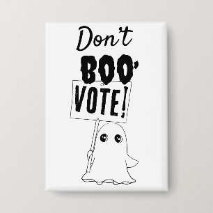Niet boeken, stemmen! Spooky Schattigee Button voo