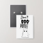 Niet boeken, stemmen! Spooky Schattigee Button voo (Voorkant / Achterkant)
