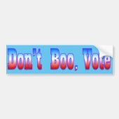 NIET BOO, STEMMING BUMPERSTICKER (Voorkant)