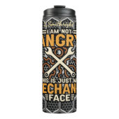 Niet boos mechanisch gezicht thermosbeker (Voorkant)