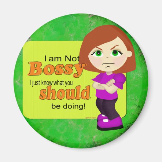 Niet Bossy. Magneet (Voorkant)