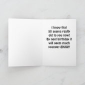 NIET BREED - ***50ste BIRTHDAY** Kaart (Binnen)