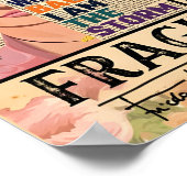 Niet breekbaar als een bloem, breekbaar als een bo poster (Hoek)
