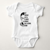 Niet breekbaar als een bloem breekbaar als een bom romper (Voorkant)