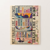 Niet breekbaar als een bloem legpuzzel (Verticaal)