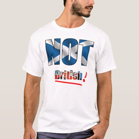 Niet Brits (licht) T-shirt (Voorkant)