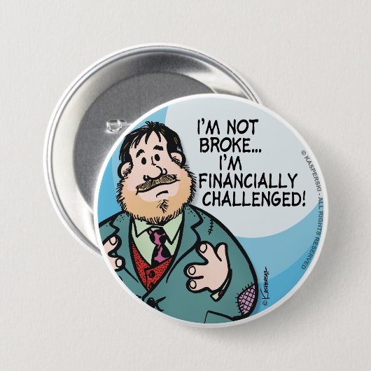 Niet Broke Ronde Button 7,6 Cm (Voorkant /achterkant)