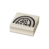 Niet buigen, fragiele, kleine zakelijke verpakking rubberstempel (Stempel)