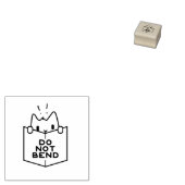 'Niet buigen' konijnenstempel Rubberstempel (Gestempeld)