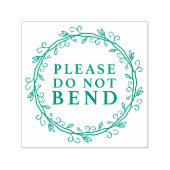 Niet buigen, krans  zelfinktende stempel (Design)